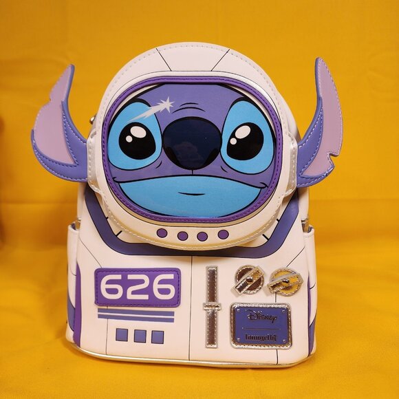 Loungefly Disney Lilo & Stitch Astronaut Space Stitch Figural Mini Backpack NEW main image 7